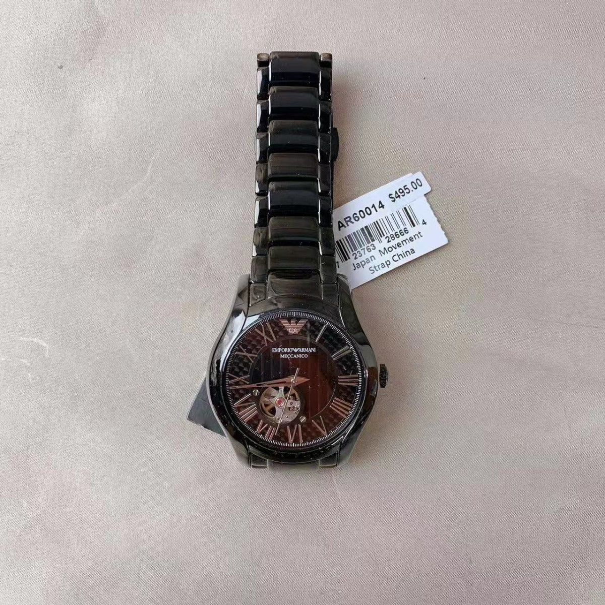 Emporio Armani AR60014 Automatic Black Stainless Steel Watch Emporio Armani AR60014 Automatic Black Stainless Steel Watch